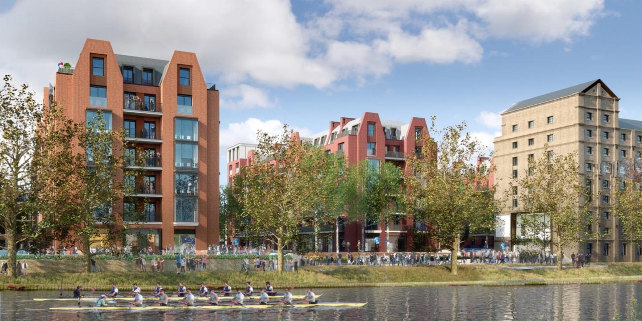 The Stag Brewery, Mortlake, close to the finish line