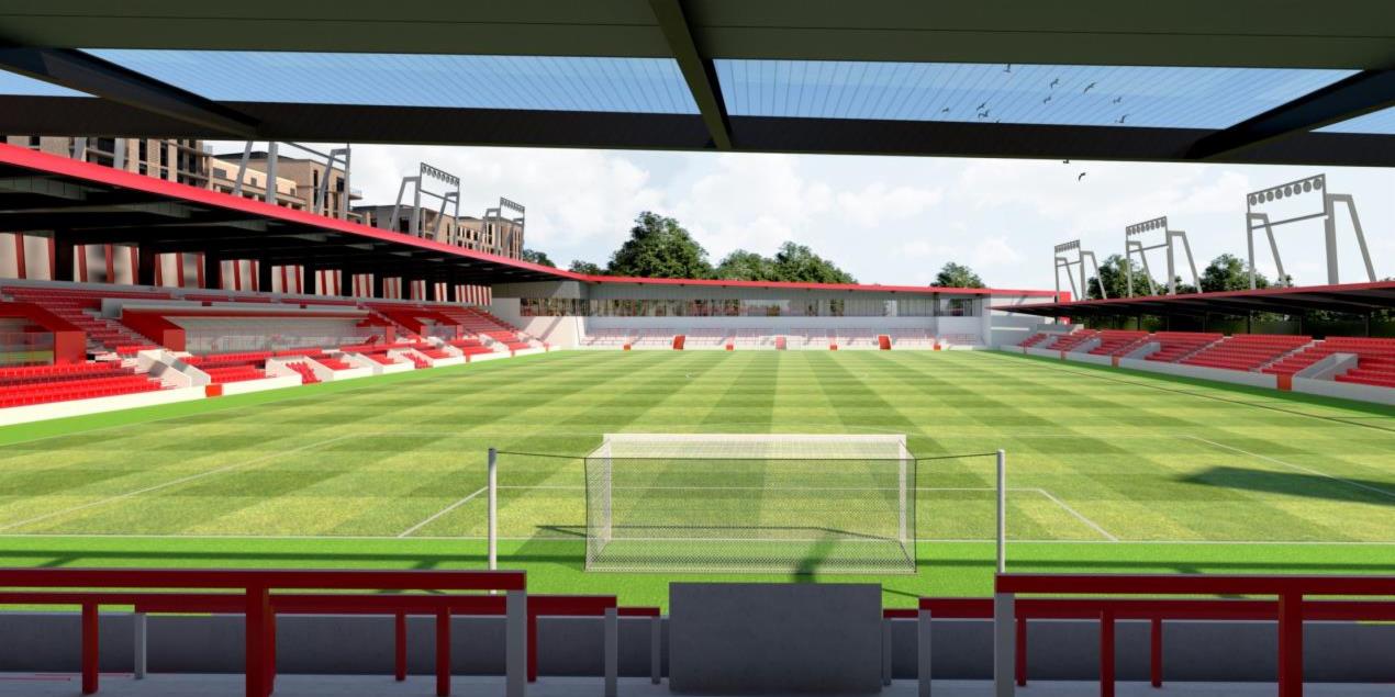 Plans submitted for new stadium and 1,000 flats at Woking FC