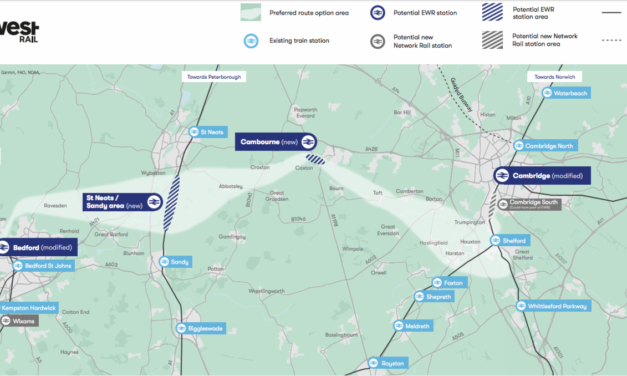 East West Rail announcement of preferred route between Bedford and Cambridge