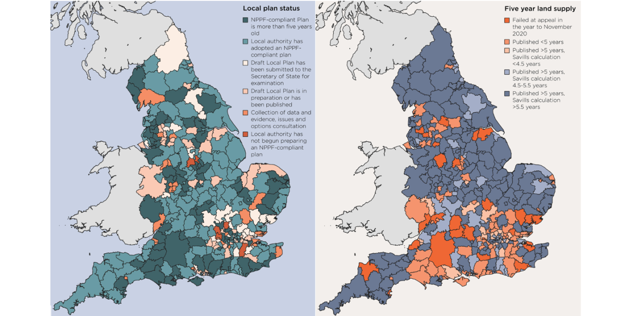 Savills reveals more councils are withdrawing Local Plans