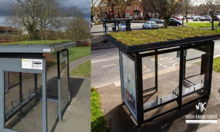 All aboard for green bus shelters in Milton Keynes