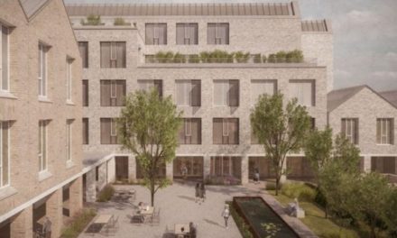 Support for six storey office next to Cambridge station