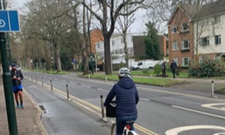 Cycle lane usage increases in Kew