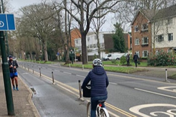 Cycle lane usage increases in Kew