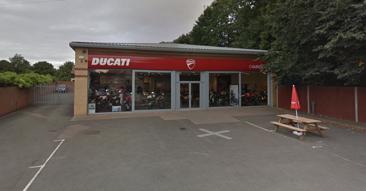 Ducati makes way for Chelsea buns in Cambridgeshire village
