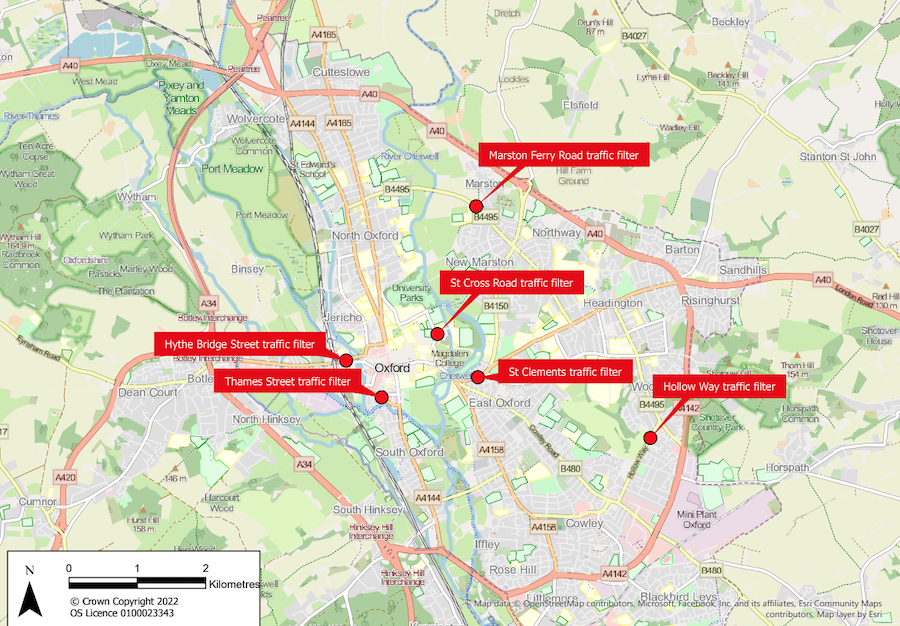 Traffic filters set for approval across Oxford