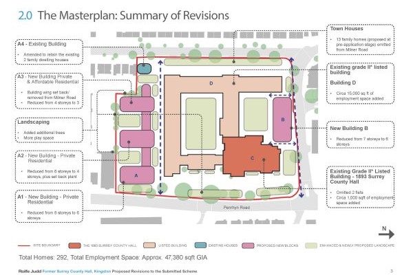 RER make changes to their ambitious plans for County Hall, Kingston