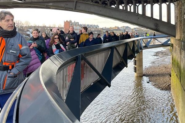 Dukes Meadow footbridge opens in Chiswick