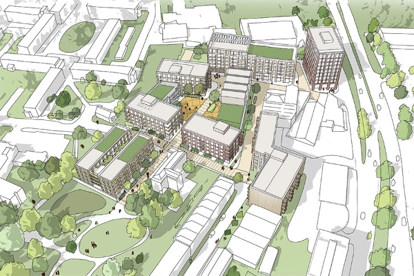 385 homes planned for key city centre site