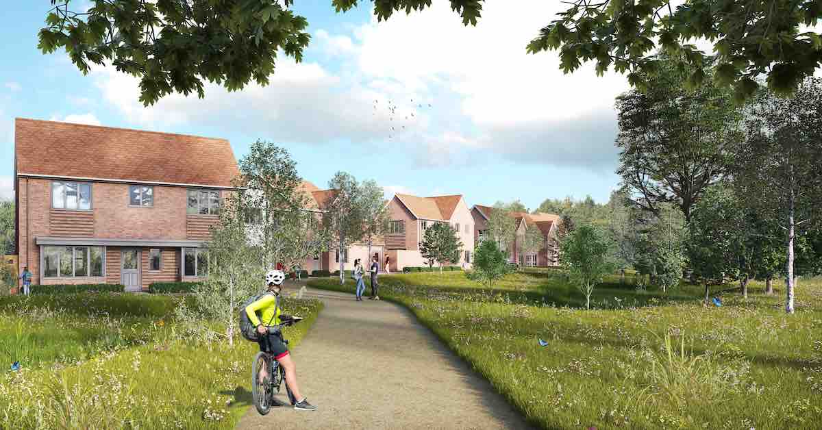 Houses, flats and a care home approved for Woking