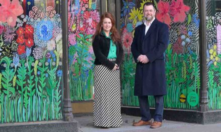 Artist teams up with Vail Williams to brighten vacant Oxford shops