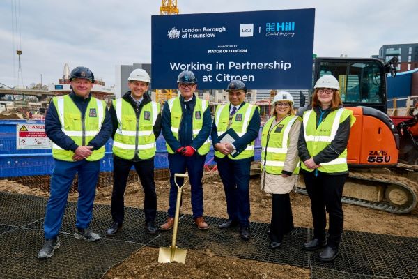 The Hill Group and L&Q break ground at the Citroen site