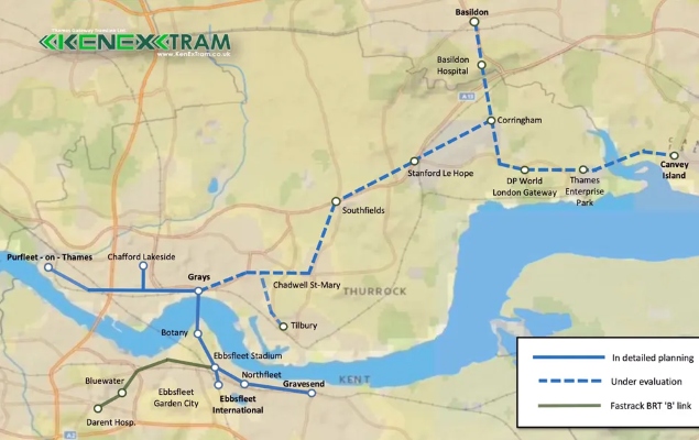 £800 million Essex – Kent tramline could open by 2030