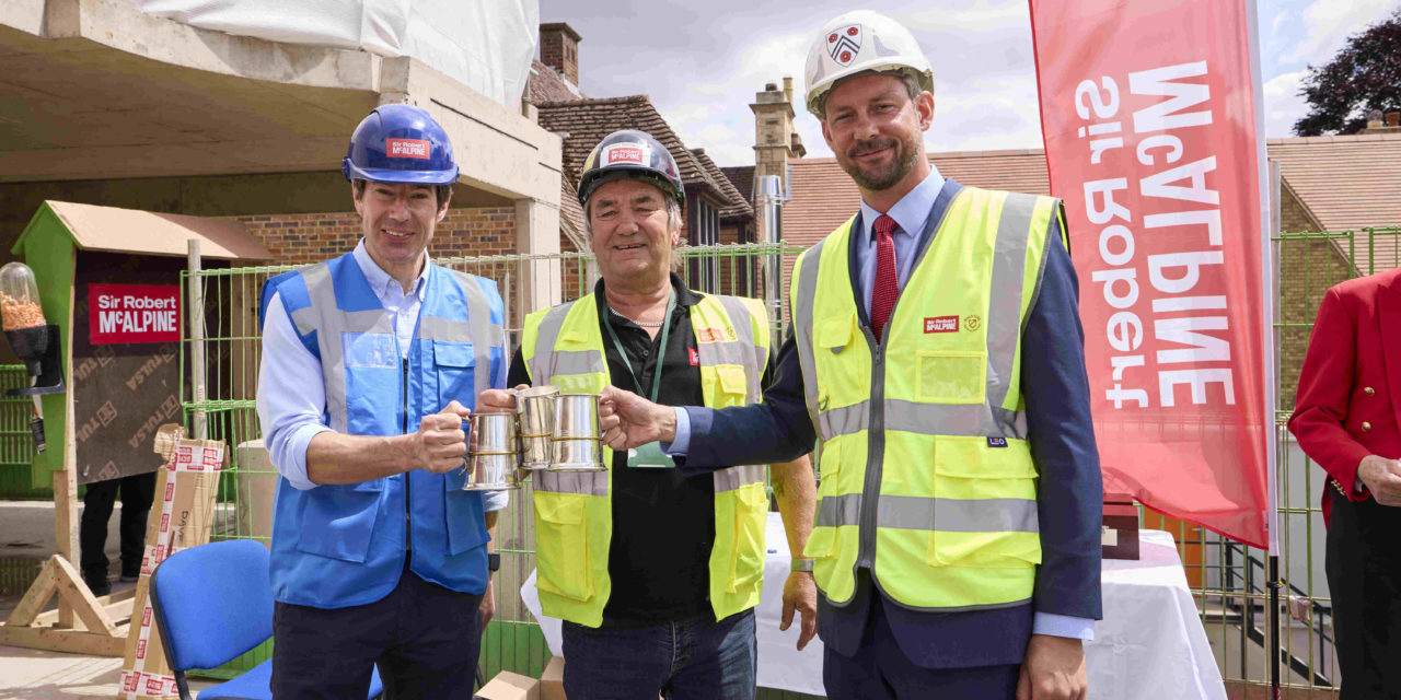 Topping out time at Gradel Quadrangles