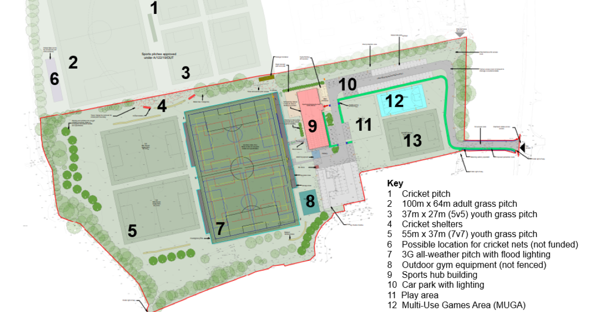 Angmering £10m Sports Hub approved by Arun council