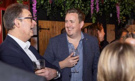 Property guests gather for Blandys reception
