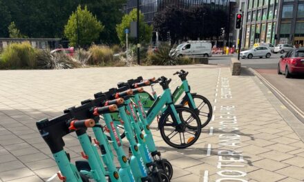Bristol receives 44 parking bays for e-scooters and bikes