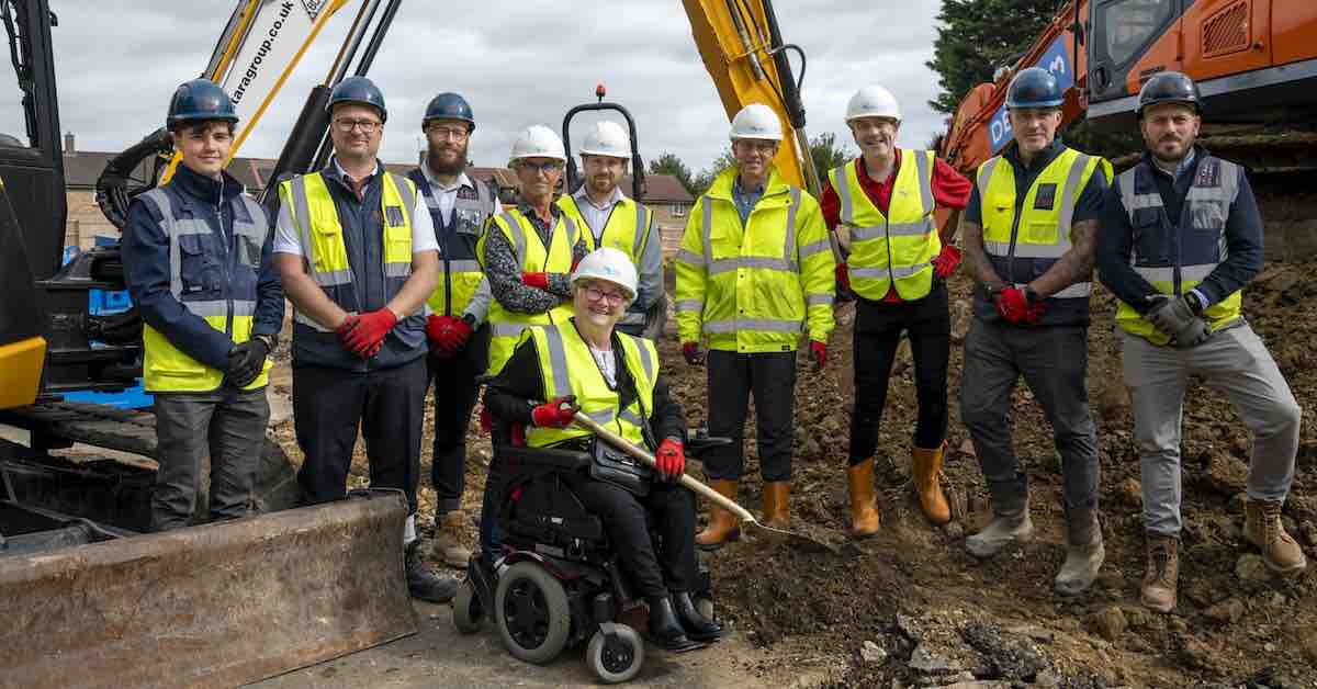 Groundbreaking kicks off work on 70 low-carbon homes