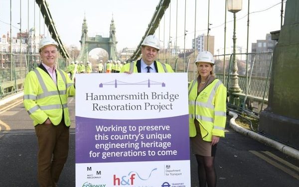 Hammersmith Bridge restoration commences