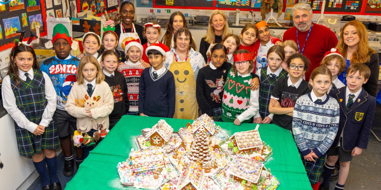 Hill Group builds gingerbread houses with students from St John’s School