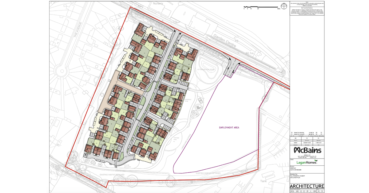 Plans submitted for homes, employment space and a care home