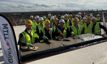 Highest point of construction completed at Mill Yard