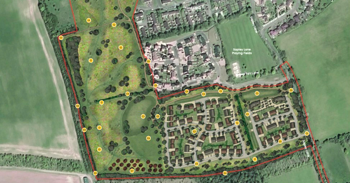 Bargate submits 130-home plan for Overton