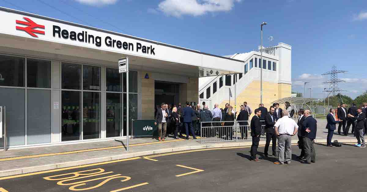 Scores gather to mark opening of Reading Green Park Station
