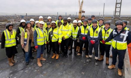 Watling Gardens tops out